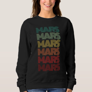 Retro Planet MARS Wissenschaftsteam Astronomie Tea Sweatshirt