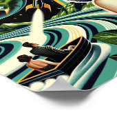 Retro Planet Pin-Up Poster (Ecke)