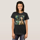 Retro Planet Pin-Up  T-Shirt (Vorne ganz)