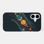 Retro Planeten Ausrichtung iPhone 16 Hülle (Rückseite (Horizontal))