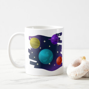 Retro-Planeten Kaffeetasse