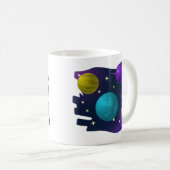 Retro-Planeten Kaffeetasse (VorderseiteRechts)