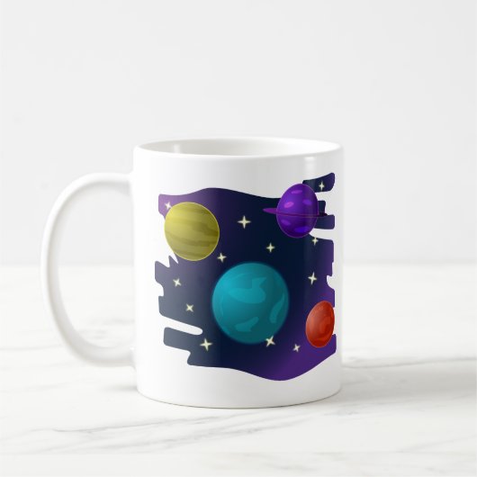 Retro-Planeten Kaffeetasse (Links)