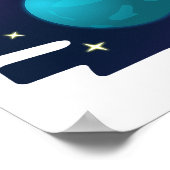 Retro-Planeten Poster (Ecke)