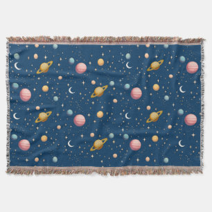 Retro-Planeten und Sternenmuster Decke