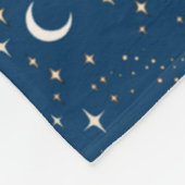 Retro-Planeten- und Sternenmuster Fleecedecke (Ecke)