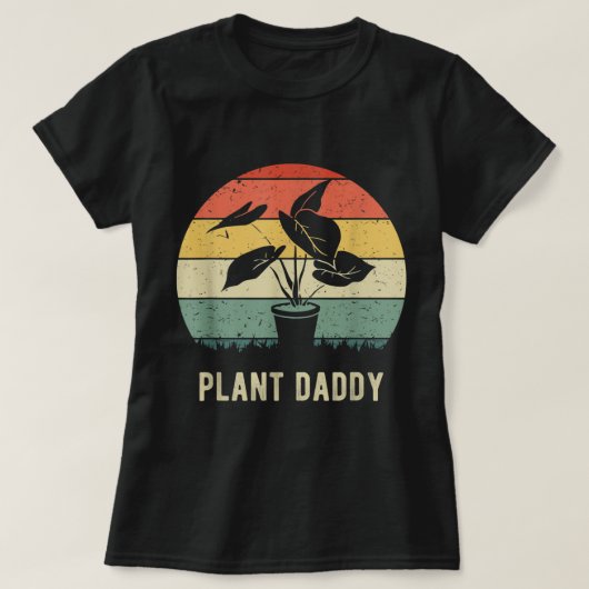 Retro Plant Daddy | Funny Gardener Gift T-Shirt (Design vorne)