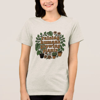 Retro Plant Mom SVG Ästhetik Tri-Blend Shirt