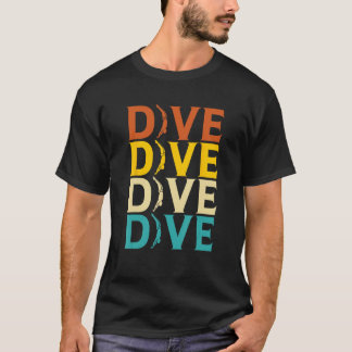 Retro Platform Diver Vintag Springboard Diving T-Shirt
