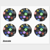 Retro-Platten Anpassbare klassische Round-Stickers Runder Aufkleber (Blatt)