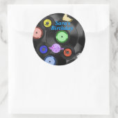 Retro-Platten Anpassbare klassische Round-Stickers Runder Aufkleber (Tasche)