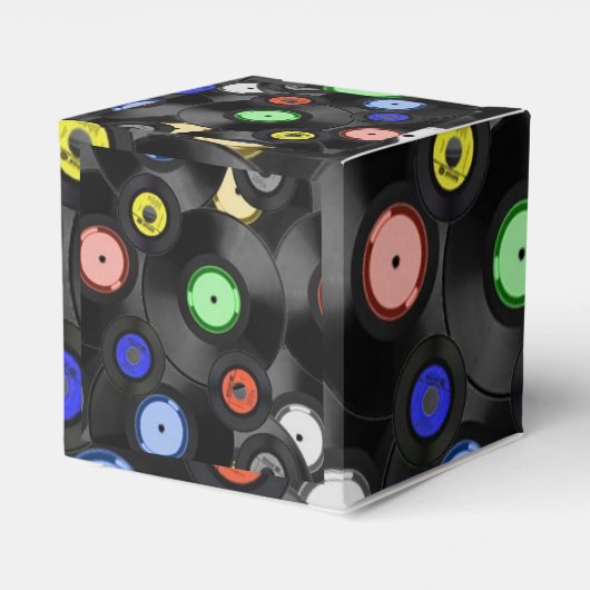 Retro-Platten Square Gevor Box Geschenkschachtel (Rückseite)