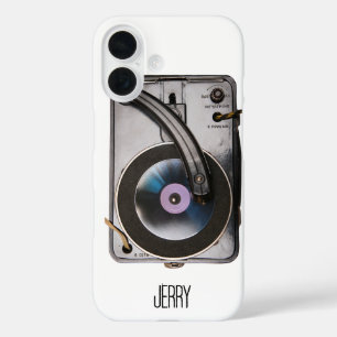Retro-Plattenspieler für Vintage-Vinyl-Liebhaber iPhone 16 Hülle