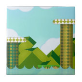 Retro-Plattform-Spiel Fliese (Vorderseite)