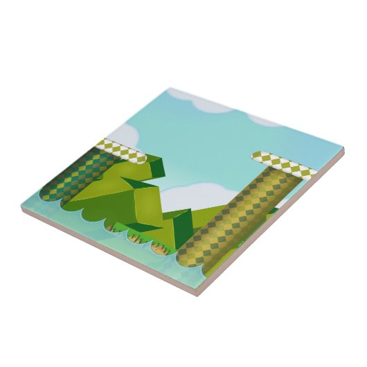Retro-Plattform-Spiel Fliese (Seite)