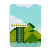 Retro-Plattform-Spiel Magnet (Vertikal)