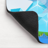 Retro-Plattform-Spiel Mousepad (Ecke)