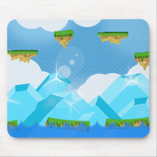 Retro-Plattform-Spiel Mousepad