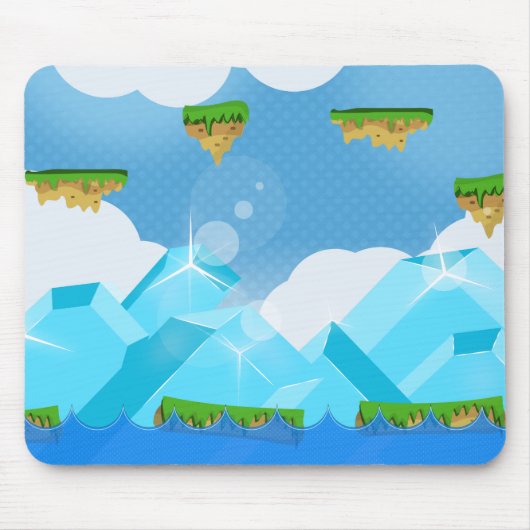 Retro-Plattform-Spiel Mousepad (Vorne)