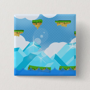 Retro-Plattformspiel Button