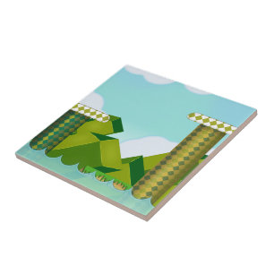 Retro-Plattformspiel Fliese