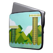 Retro-Plattformspiel Laptopschutzhülle (Vorderseite Links)