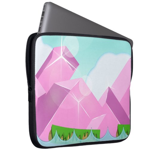 Retro-Plattformspiel Laptopschutzhülle (Vorne Rechts)