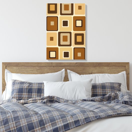 Retro-Platz auf der Leinwand (Insitu (Schlafzimmer))