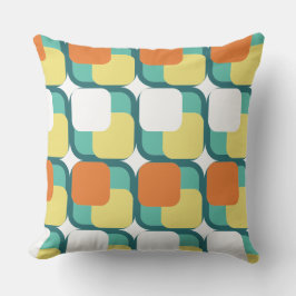 Retro-Plätze auf den Plätzen des Aquamarinen Kisse Kissen