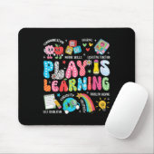 Retro Play Is Learning Kindergarten Lehrer Team Fr Mousepad (Mit Mouse)
