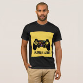 Retro Player 1 Start Gaming Controller T-Shirt (Vorne ganz)