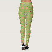 Retro Playful Small Molecules Universelles Pfirsic Leggings (Rückseite)