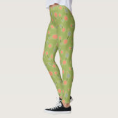 Retro Playful Small Molecules Universelles Pfirsic Leggings (Links)