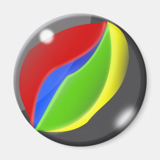 Retro Playing Game Marmor Magnet (Vorne)