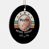 Retro-Pluto nie vergessen Keramik Ornament (Rechts)