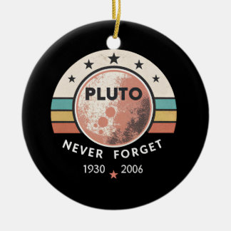 Retro-Pluto nie vergessen Keramik Ornament