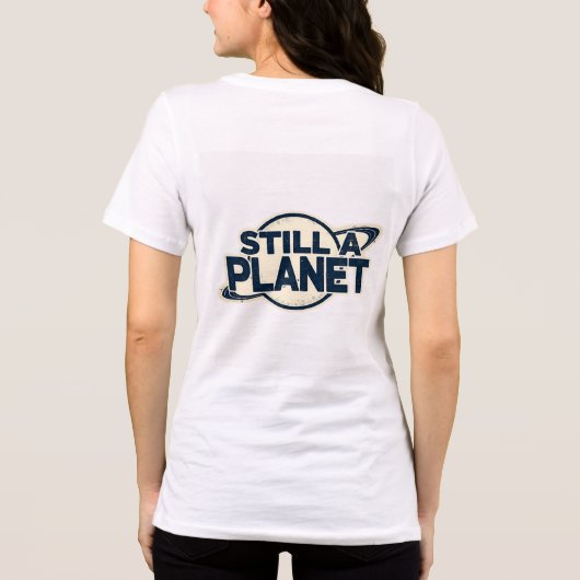 Retro Pluto "Niemals vergessen"  Tri-Blend Shirt (Rückseite)
