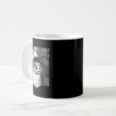 Retro P'nut Das Eichhörnchen Tier Niedlich Cowboy Kaffeetasse (Vorderseite Links)