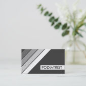 Retro PODIATRIST Visitenkarte (Stehend Vorderseite)
