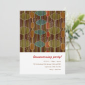 Retro Pods Hauswärme Party Einladungen (Stehend Vorderseite)