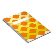 Retro Pods Orange Lemon Yellow Notizblock (Rechte Seite)