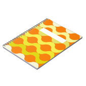 Retro Pods Orange Lemon Yellow Notizblock (Linke Seite)