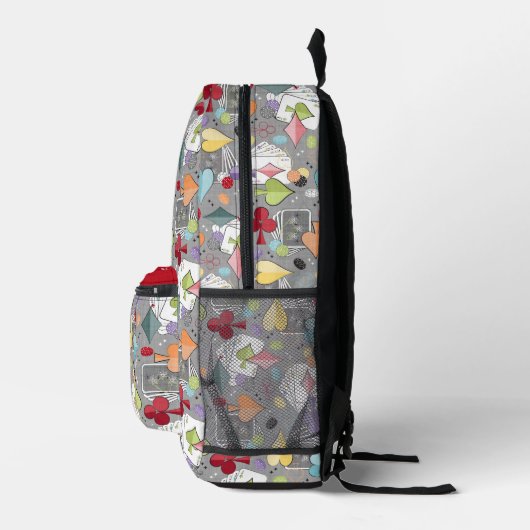Retro-Poker Bedruckter Rucksack (Rechts)