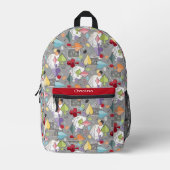 Retro-Poker Bedruckter Rucksack (Vorderseite)