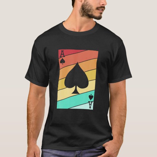 Retro-Poker für Männer T-Shirt (Vorderseite)