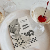 Retro Poker Night Cocktail Party laden Einladung