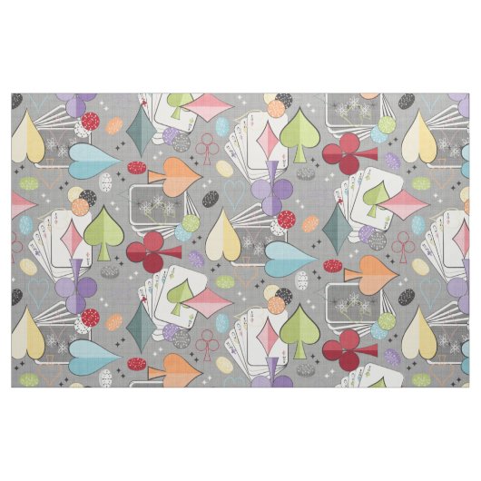 Retro-Poker Stoff (Fat Quarter (45,7 x 55,9 cm))