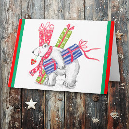 Retro Polar Bearing Geschenke Weihnachten