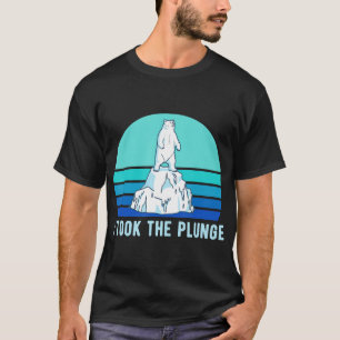 Retro Polarer Sprung Vintage Eisbär Lustig Gemacht T-Shirt