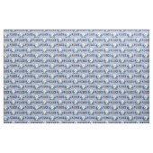 Retro Police Car Donuts Blue Stoff (Yard (91,4 cm))